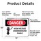 Signmission High Voltage Underground Cable Danger Sign, Aluminum, 14in W x 10in L, 2PK OS-2PACK-DS-A-1014-L-1335 - alternate 5